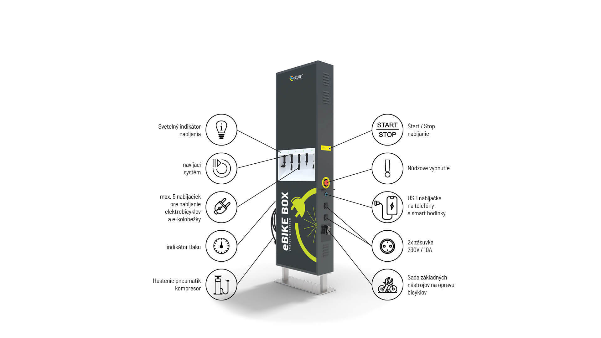 ebike nabíjací stojan eBIKE Box Simple
