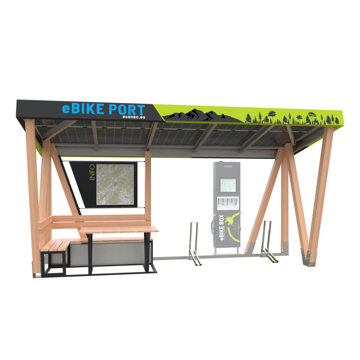 ebike nabíjacia stanica eBIKE PORT Hybrid