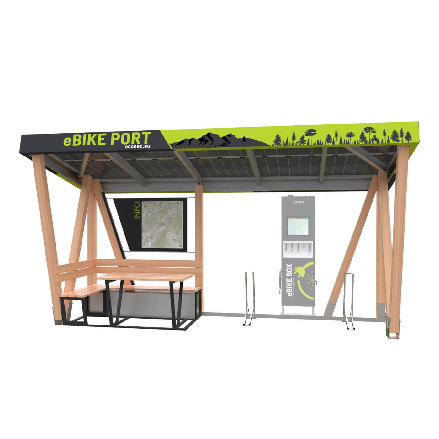 ebike nabíjacia stanica eBIKE PORT Solar