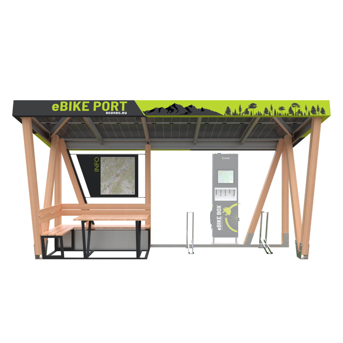 ebike nabíjacia stanica eBIKE PORT Solar