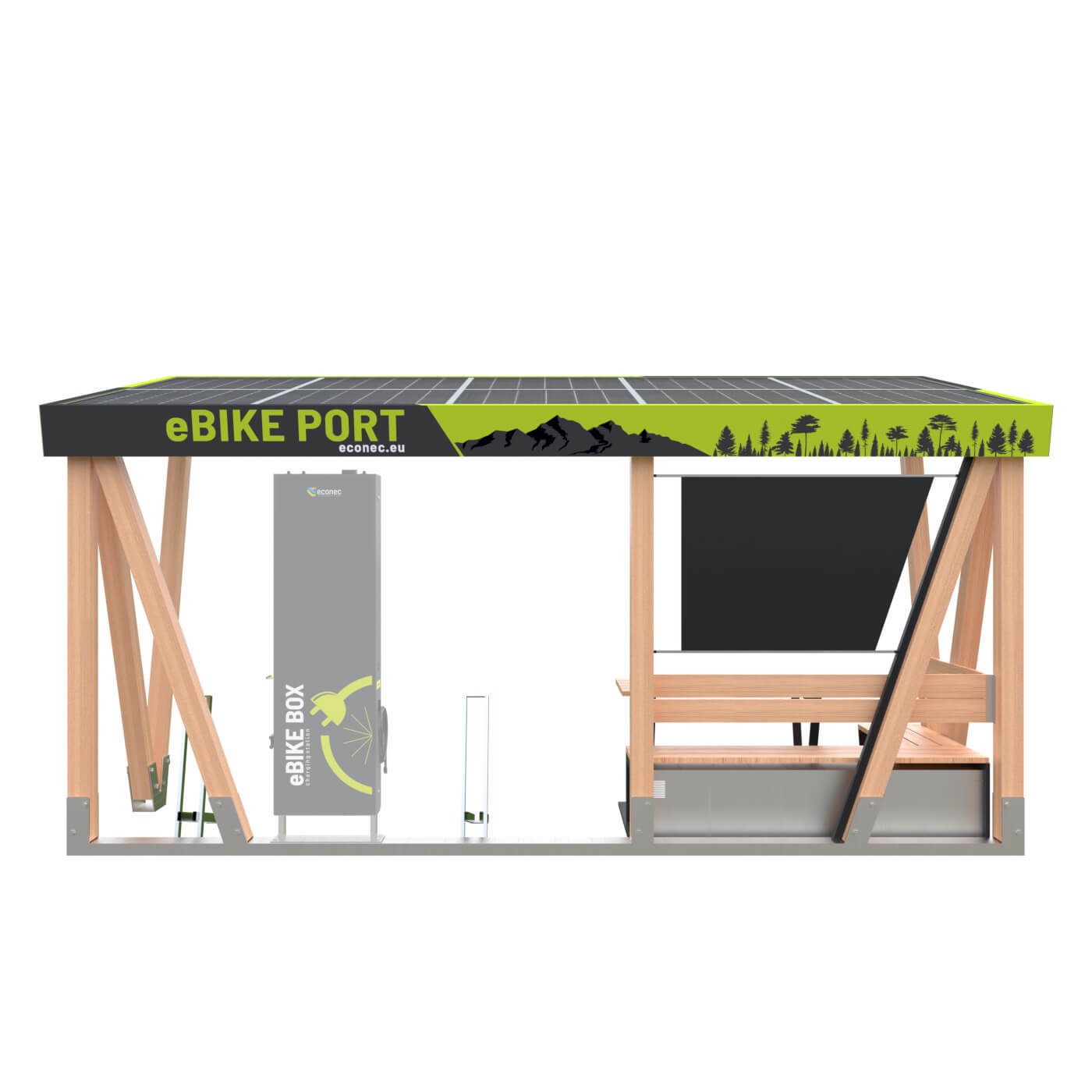 ebike nabíjacia stanica eBIKE PORT Solar
