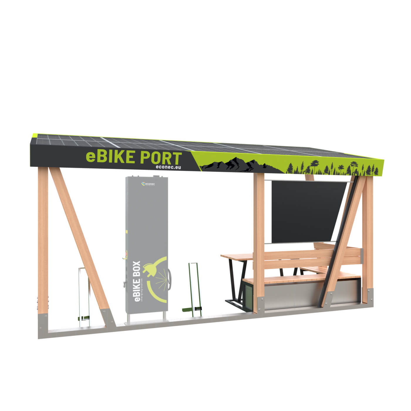ebike nabíjacia stanica eBIKE PORT Solar