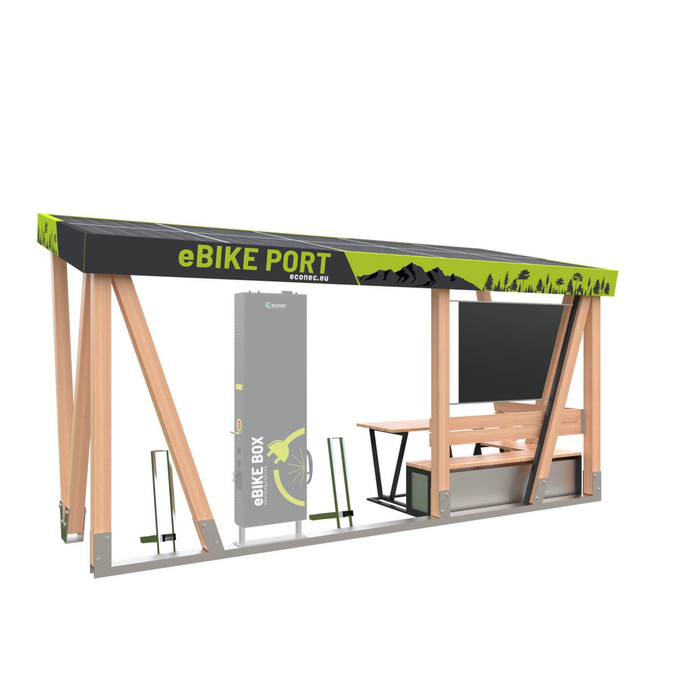 ebike nabíjacia stanica eBIKE PORT Solar