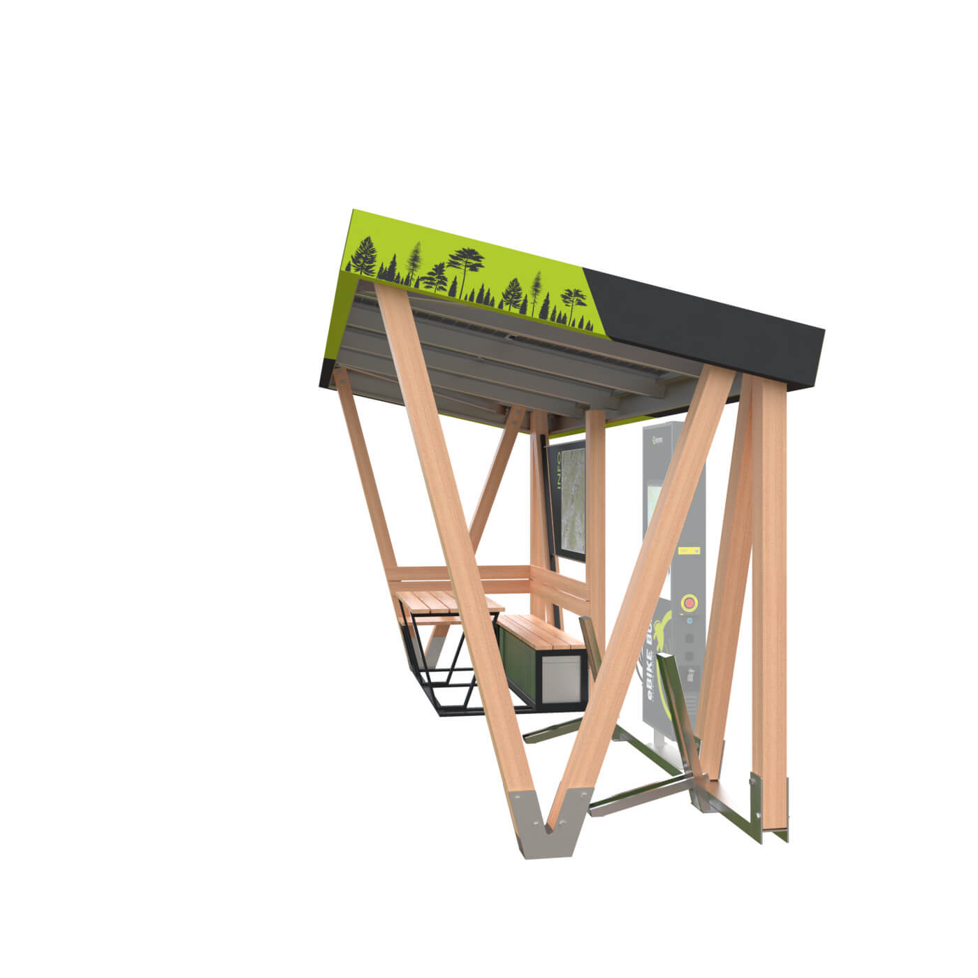 ebike nabíjacia stanica eBIKE PORT Solar