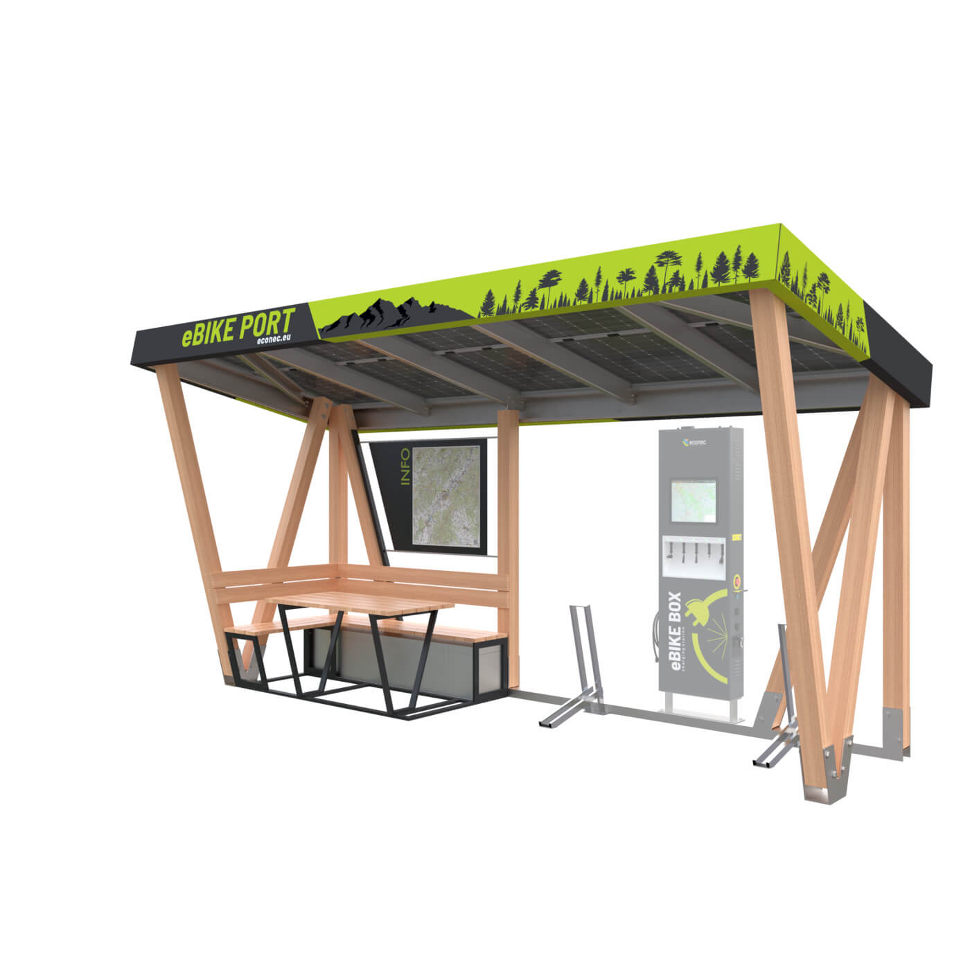 ebike nabíjacia stanica eBIKE PORT Solar
